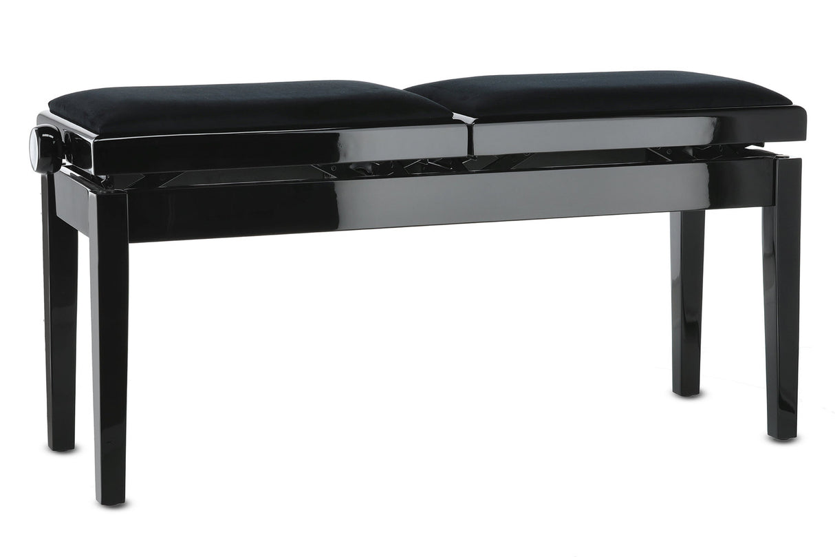 GEWA Piano bench Deluxe Double - Black high gloss