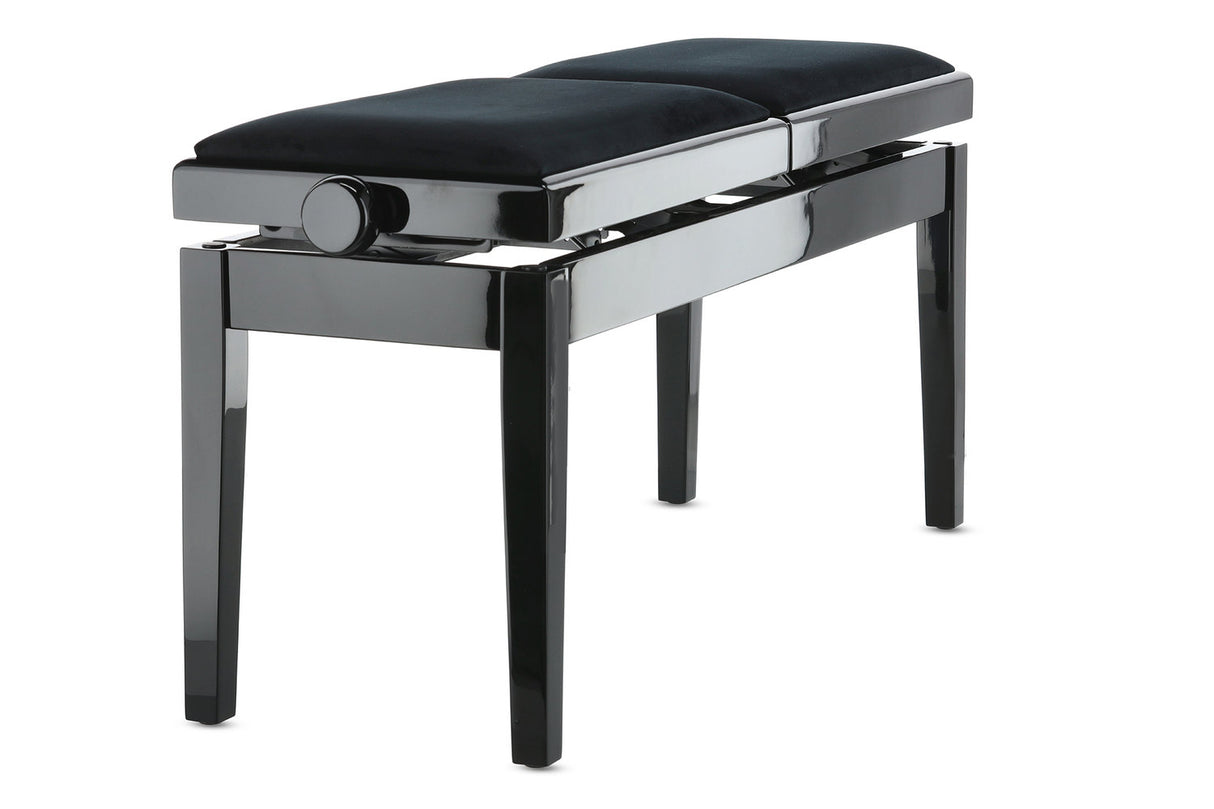 GEWA Piano bench Deluxe Double - Black high gloss