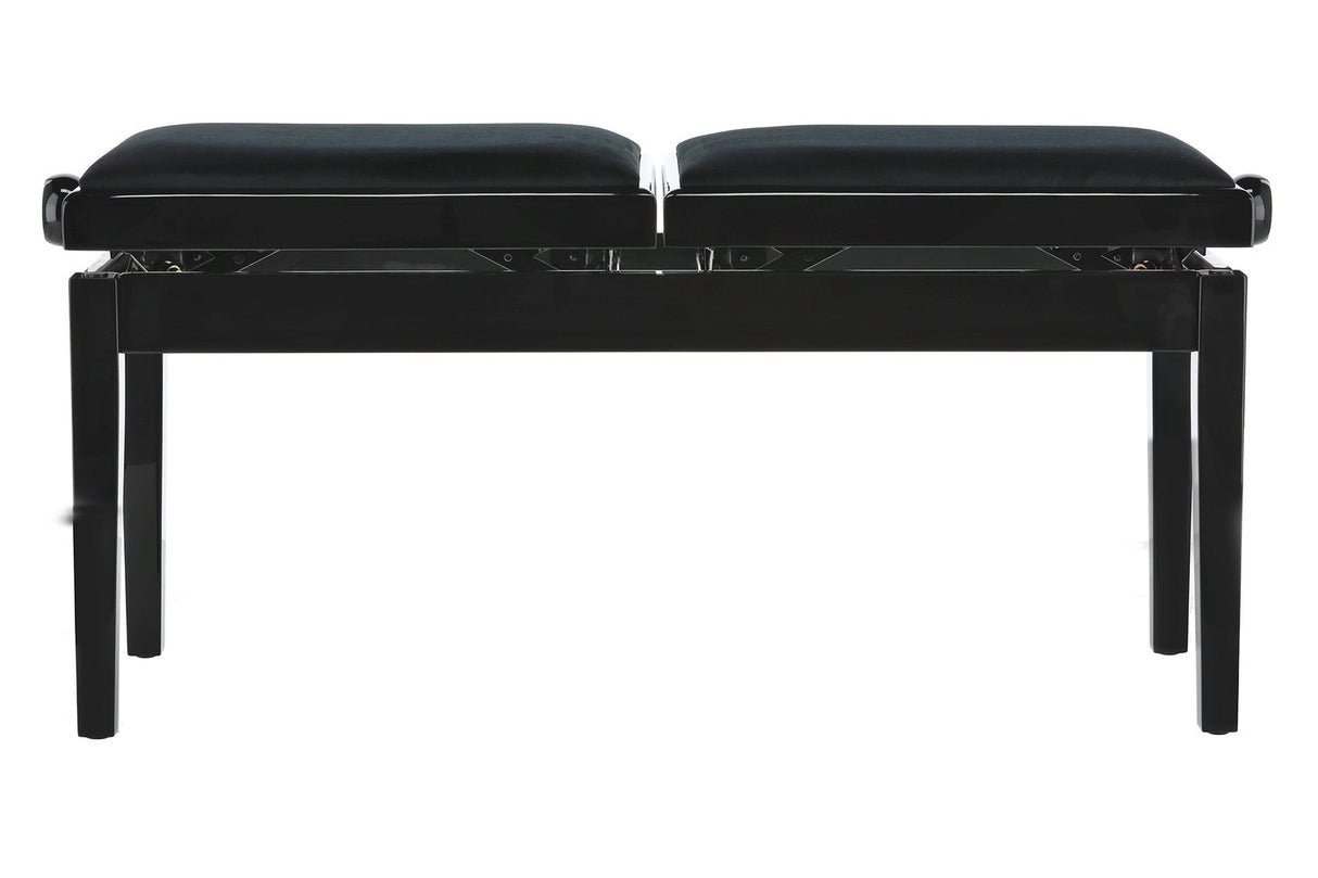 GEWA Piano bench Deluxe Double - Black high gloss
