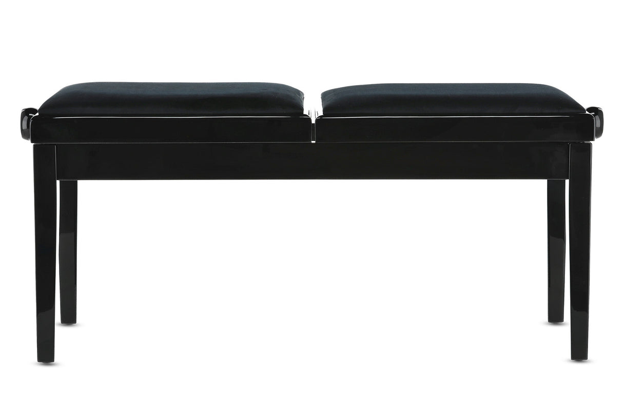 GEWA Piano bench Deluxe Double - Black high gloss