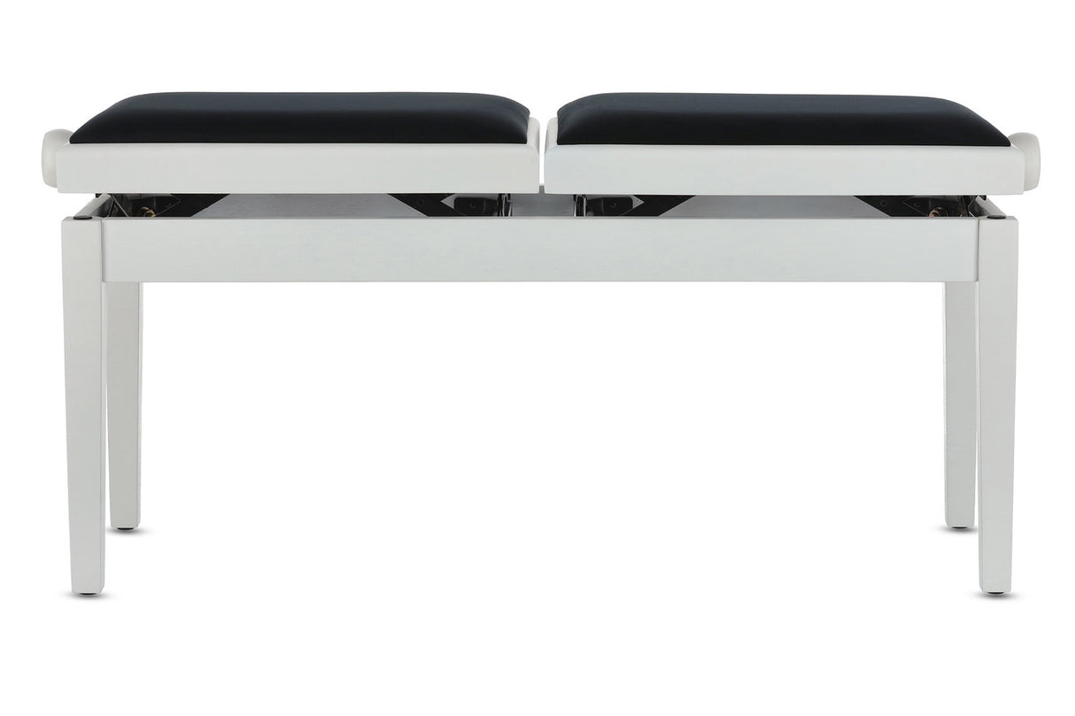 GEWA Piano bench Deluxe Double - White matte