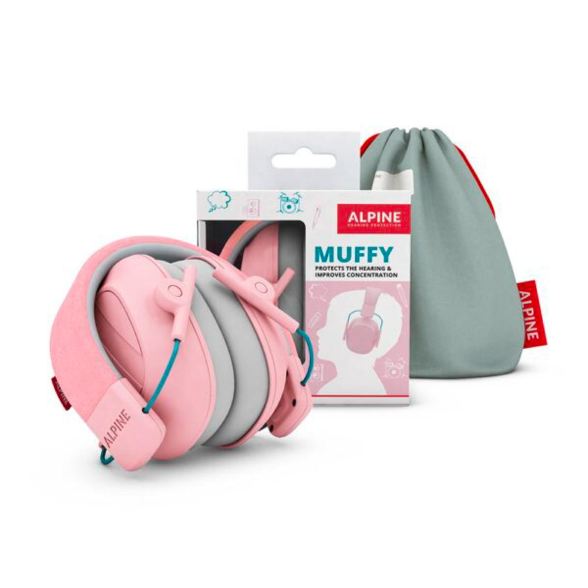 Alpine Muffy Mk2, hearing protection for children - pink