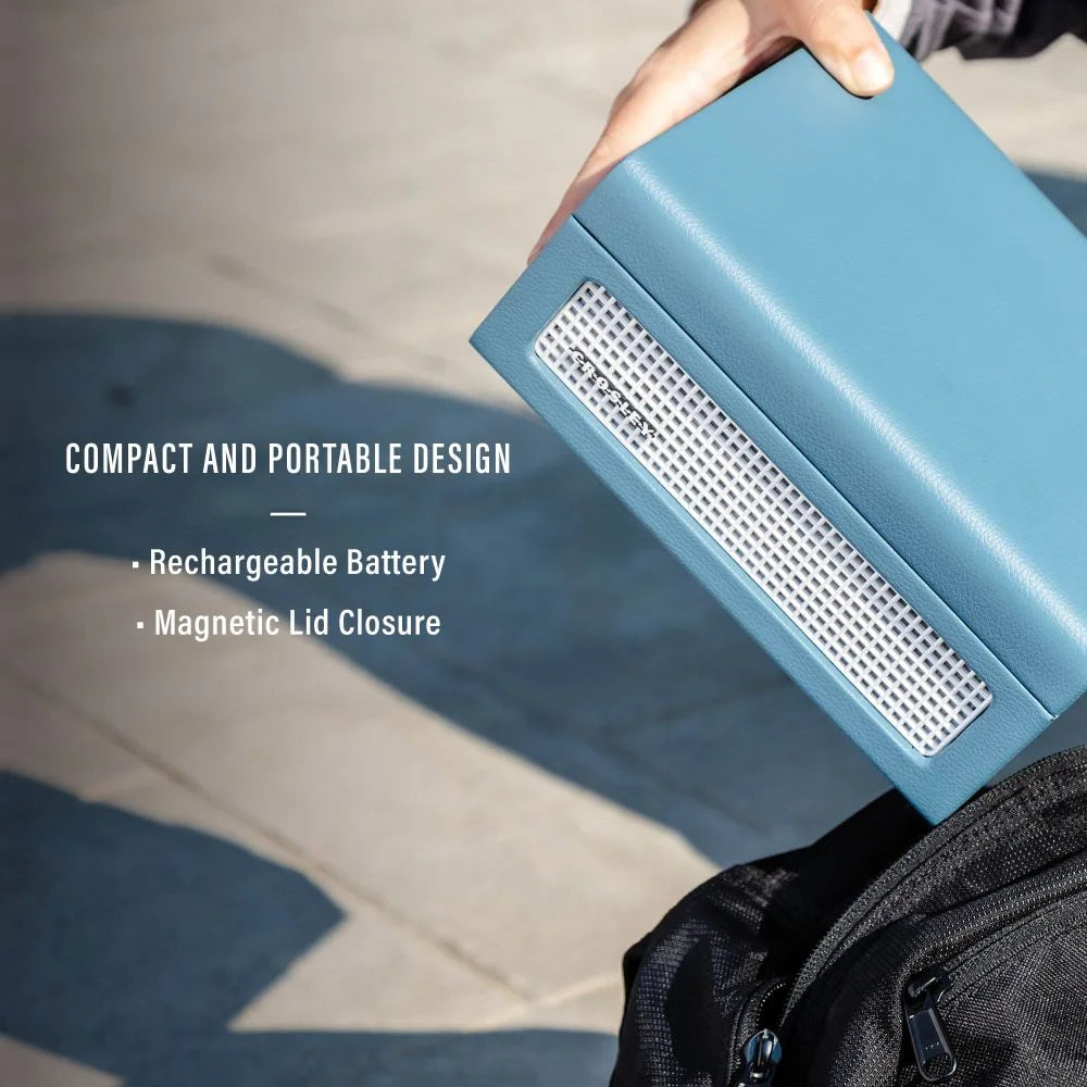 Crosley Voyager CD player, Washed Blue