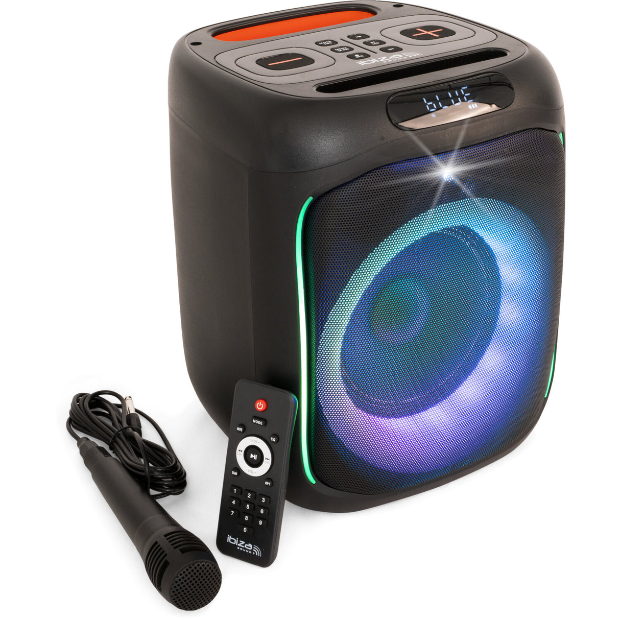 IBIZA Party Speaker with Lights and Bluetooth