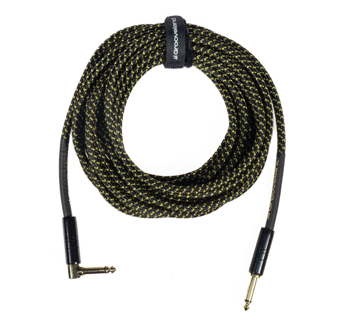 Grooveland Tweed Angle Guitar Cable (6m - Black)