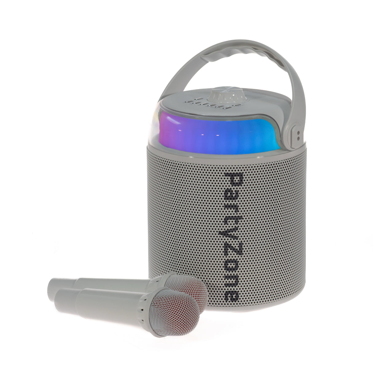 PartyZone Karaoke Set with 2 Microphones (White)