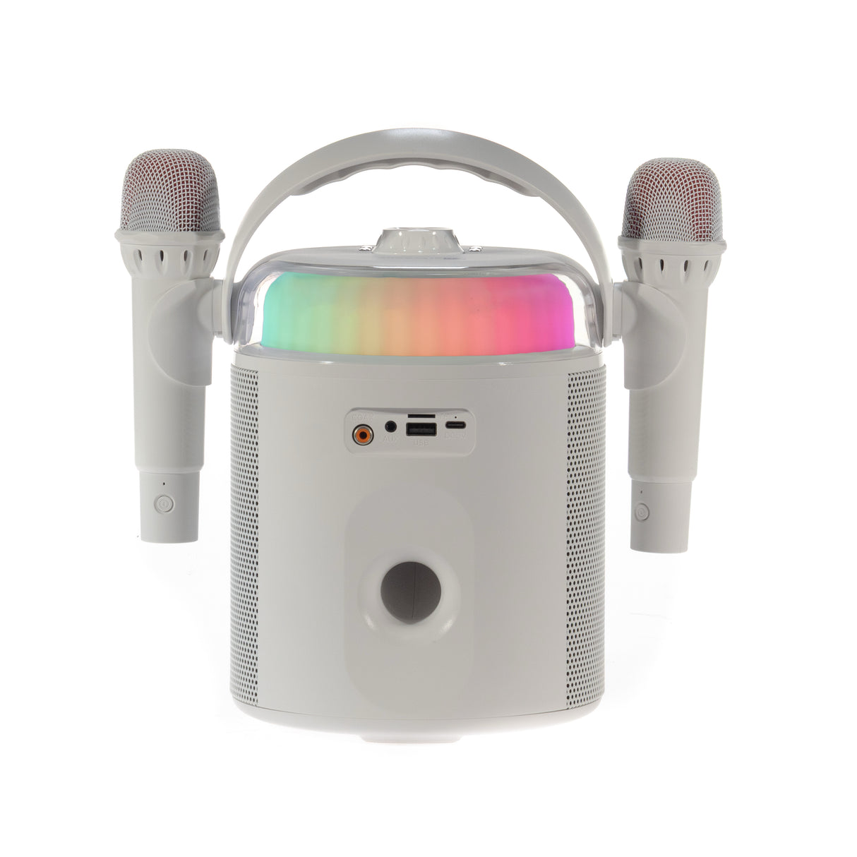 PartyZone Karaoke Set with 2 Microphones (White)