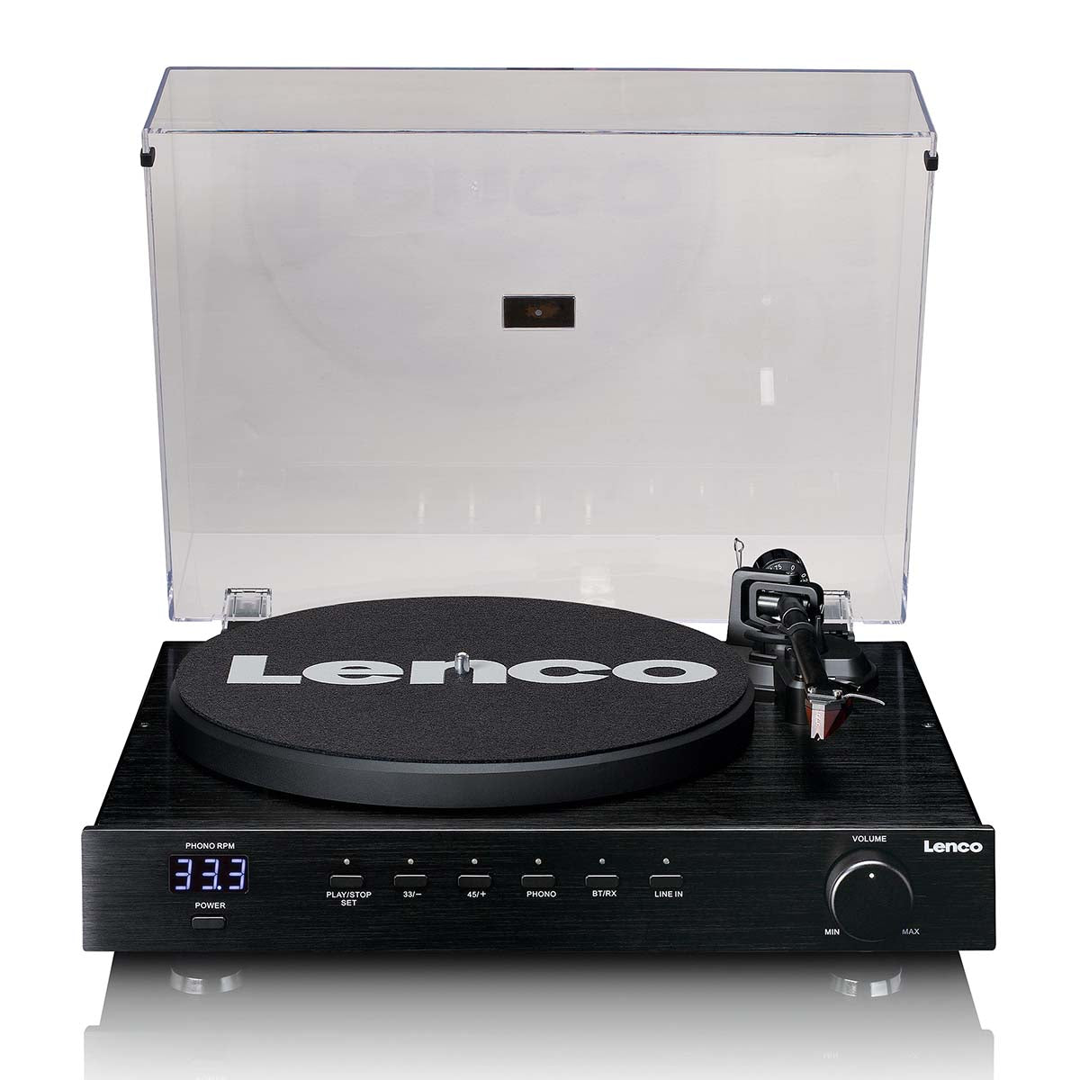 Lenco LS-700 Turntable with Speakers, Black (2x110W)