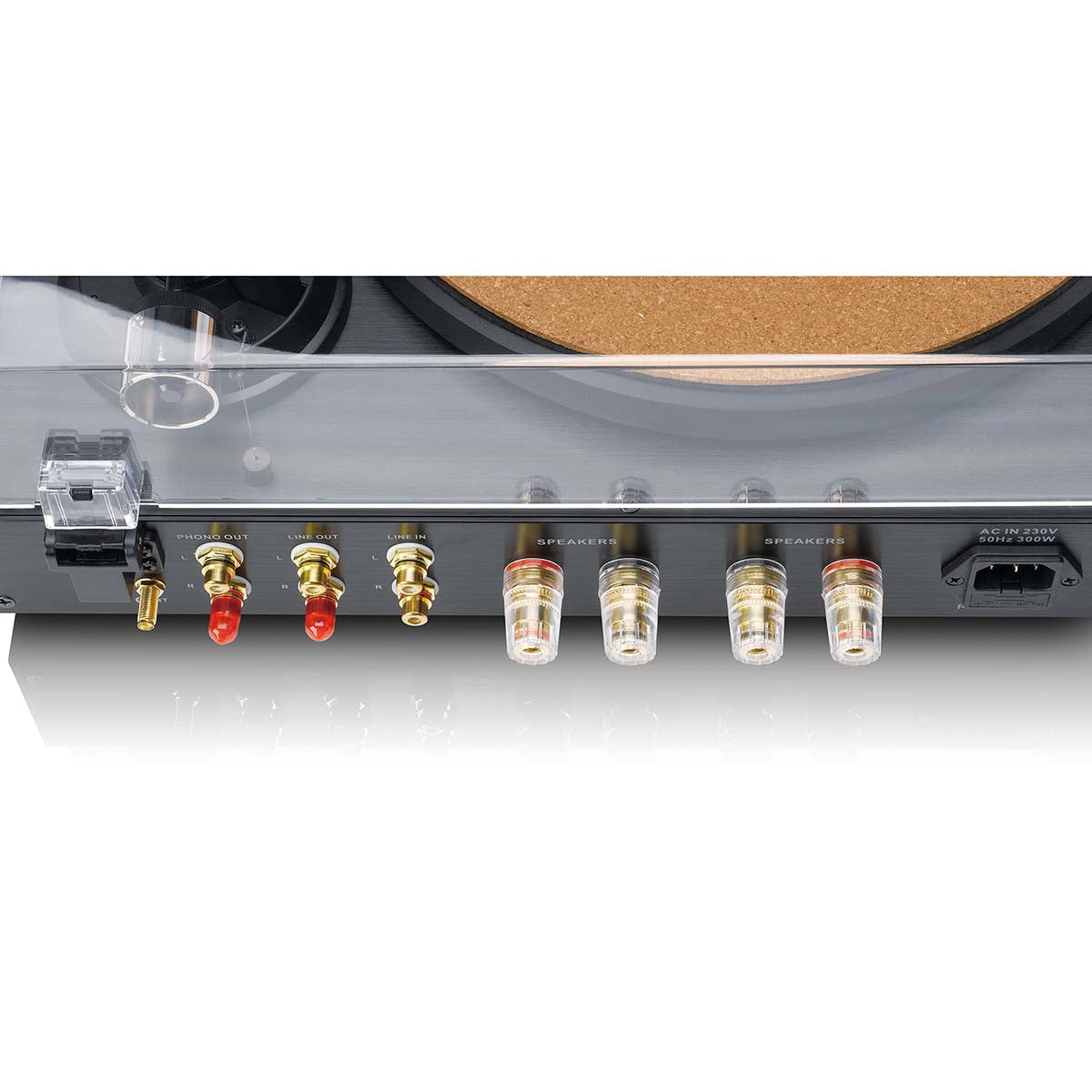 Lenco LS-700 Turntable with Speakers, Black (2x110W)