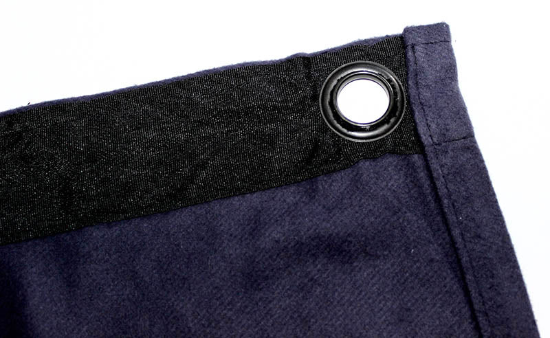 Molton Backdrop with Eyelets (Navy Blue)