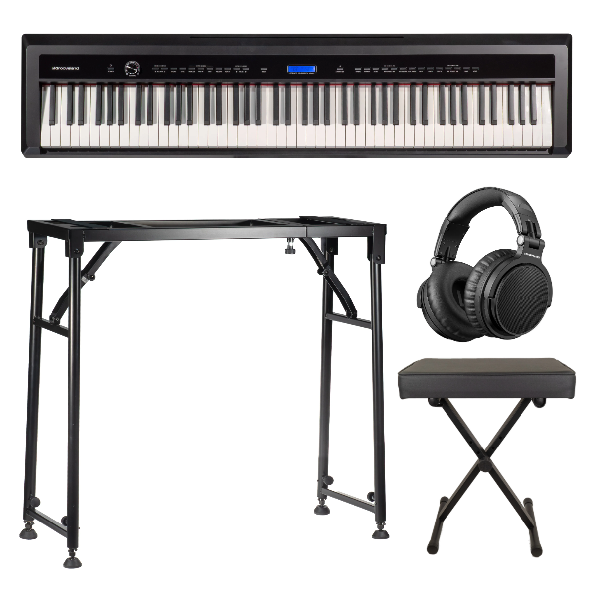 Grooveland P22 Electric Piano Starter Pack (Black)