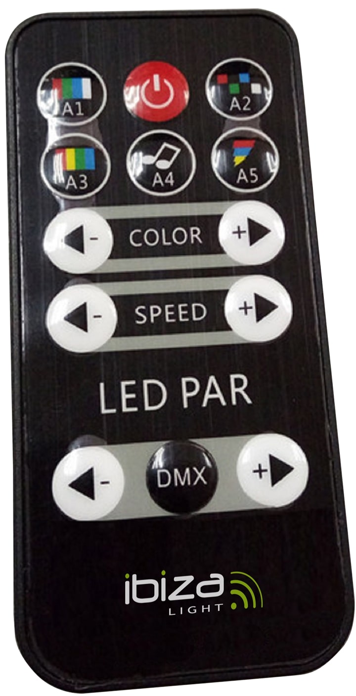 LED Spot Multicolor with remote control (12x3W) 4 pcs. Bundle