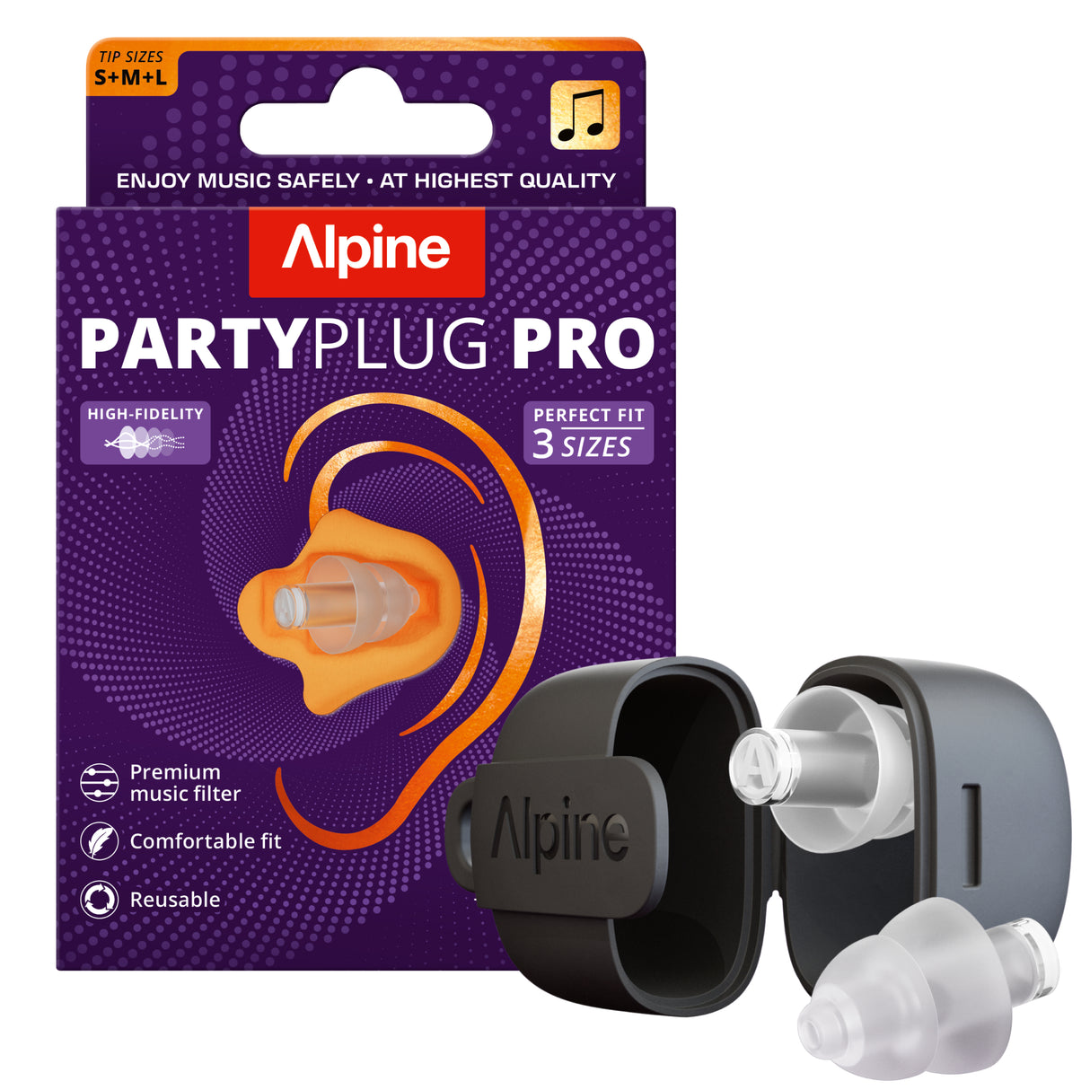 Alpine Partyplug Pro Earplugs 2025 (Clear)