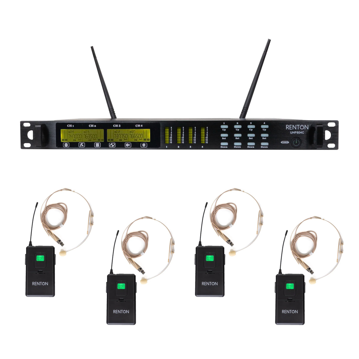 Renton Rack Wireless System (4 Headsets)