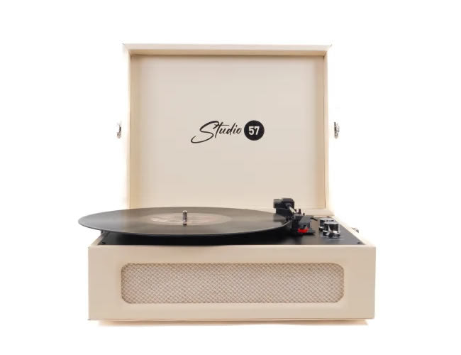 Studio 57 Groovy Turntable (White)
