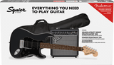 Fender Stratocaster Electric Guitar Starter Pack (Frost Metallic)
