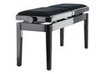 GEWA Piano bench Deluxe Double - Black high gloss