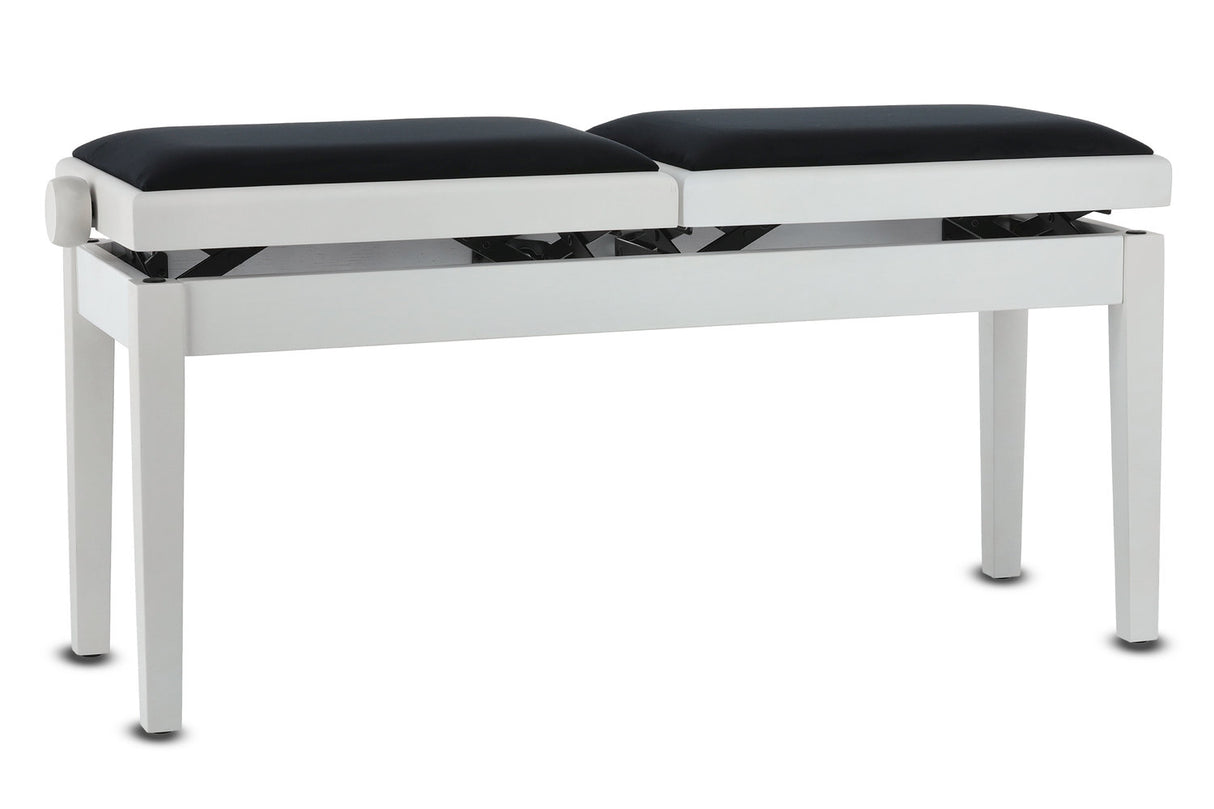GEWA Piano bench Deluxe Double - White matte