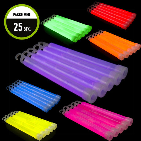 25 pieces glowsticks 6''