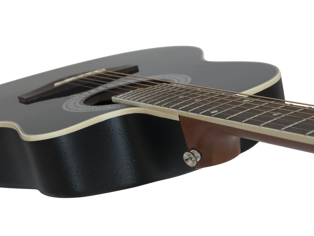 DiMavery RB-300 Roundback Guitar - Black