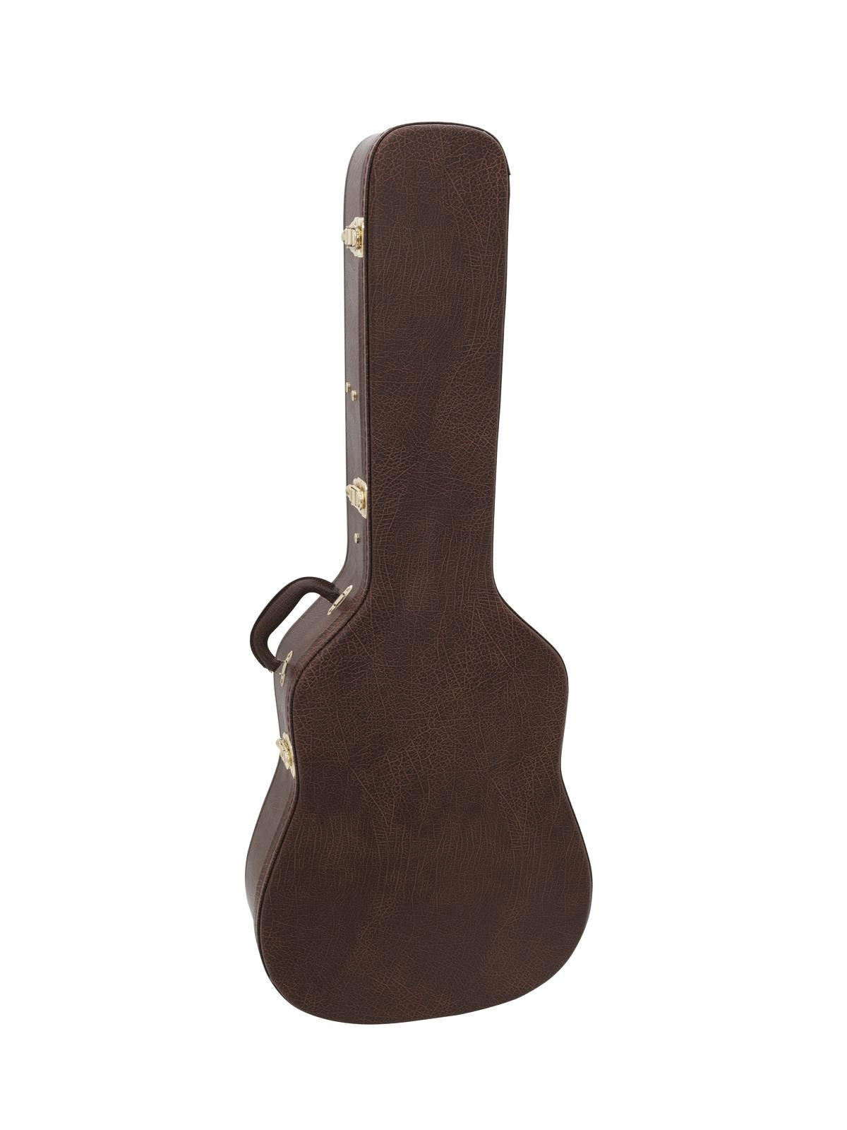 DiMavery Flightcase Western Guitar, Brown 
