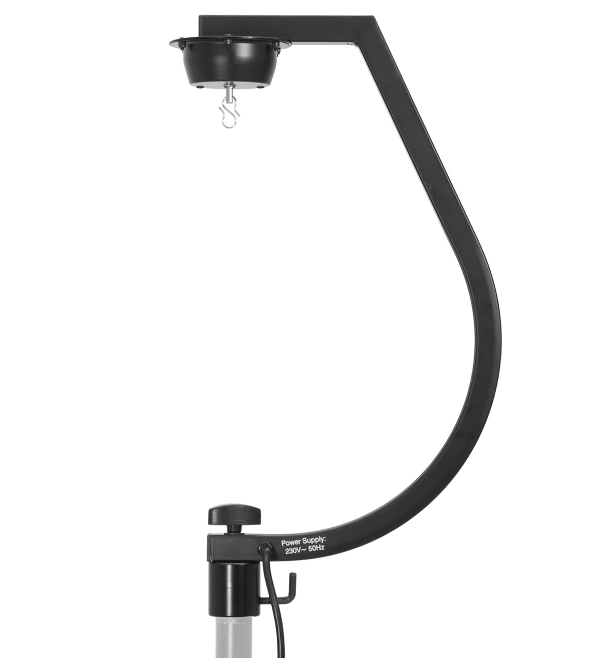 Holder with Motor for Mirror Balls up to 30cm (Black)