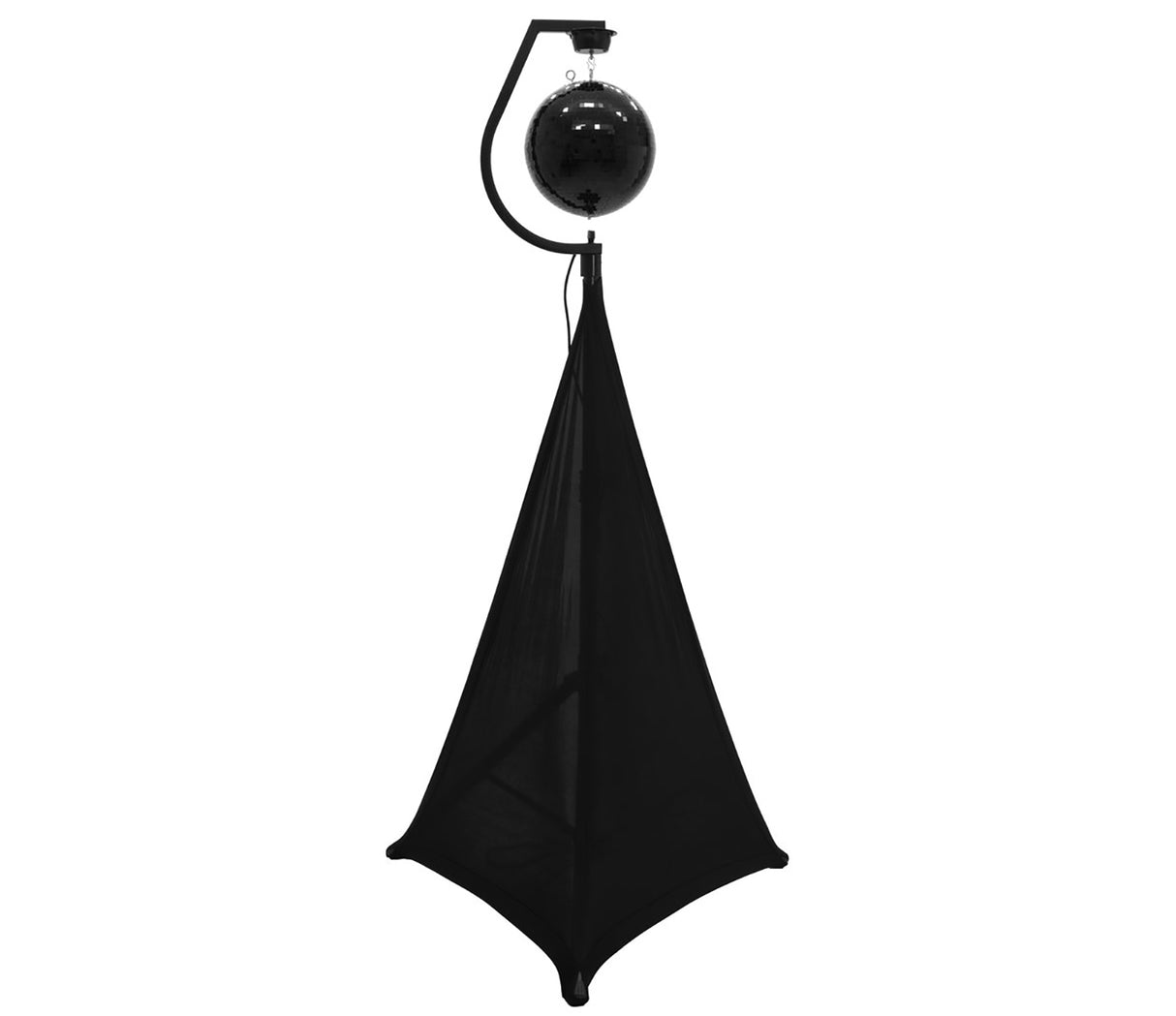 Holder with motor for mirror balls up to 50cm (Black)