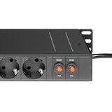 Adam Hall 19" Double Power Track