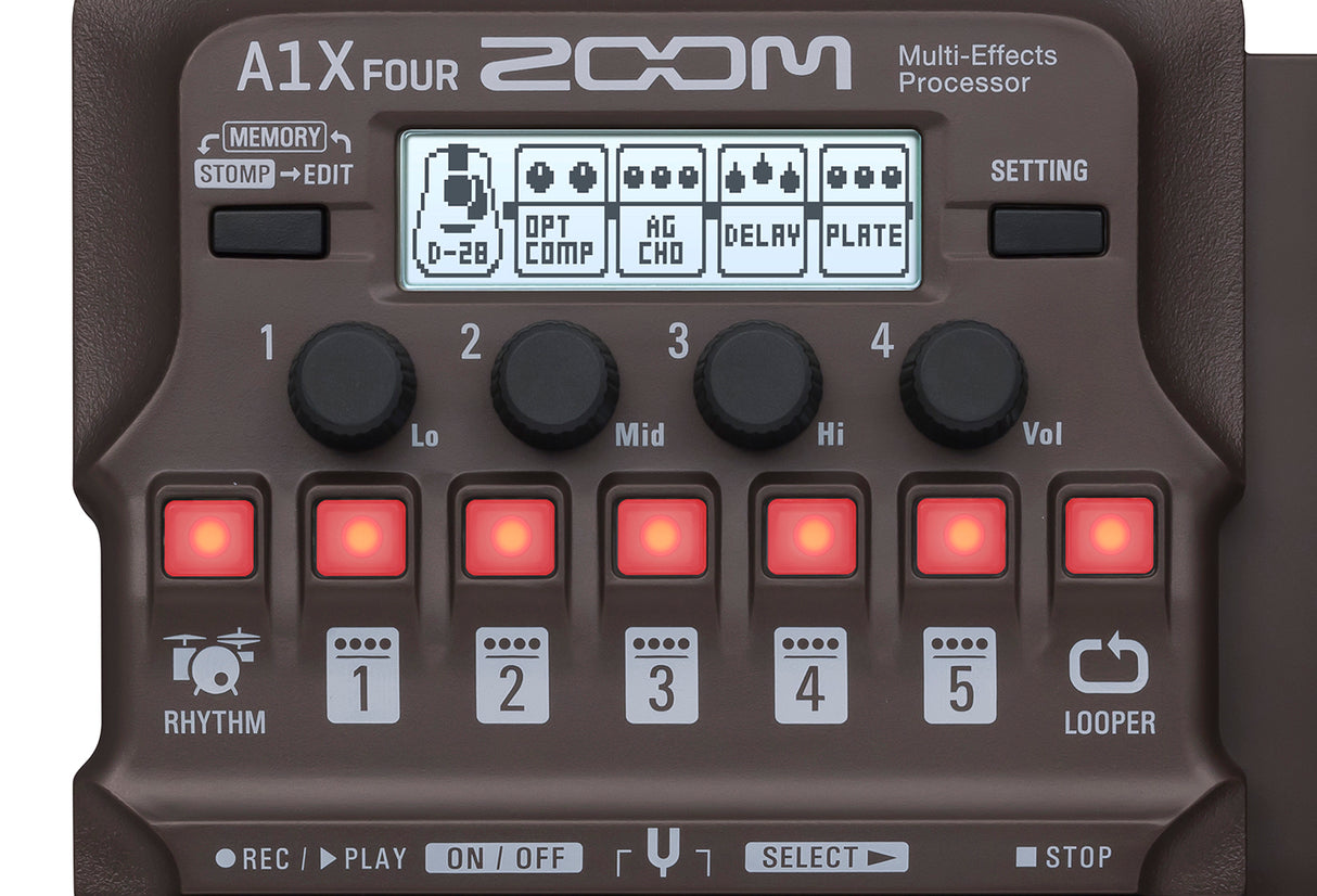 Zoom A1X Four Acoustic Effects Pedal