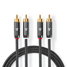 Premium Stereo Phono cable (1m)