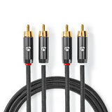Premium Stereo Phono cable (1m)