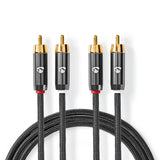 Premium Stereo Phono cable (1m)