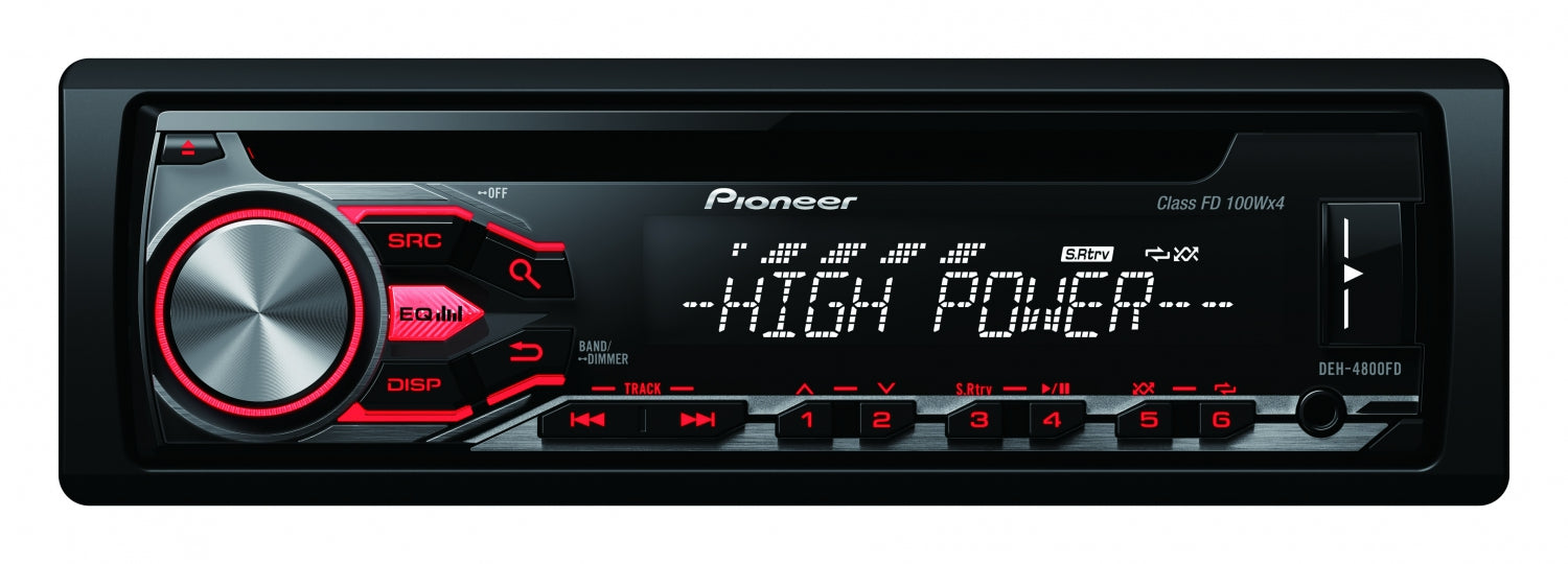 Pioneer DEH-4800FD - High power car radio