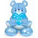 Foil Balloon With Base Bear 'It's a Boy' Blue (61 cm)