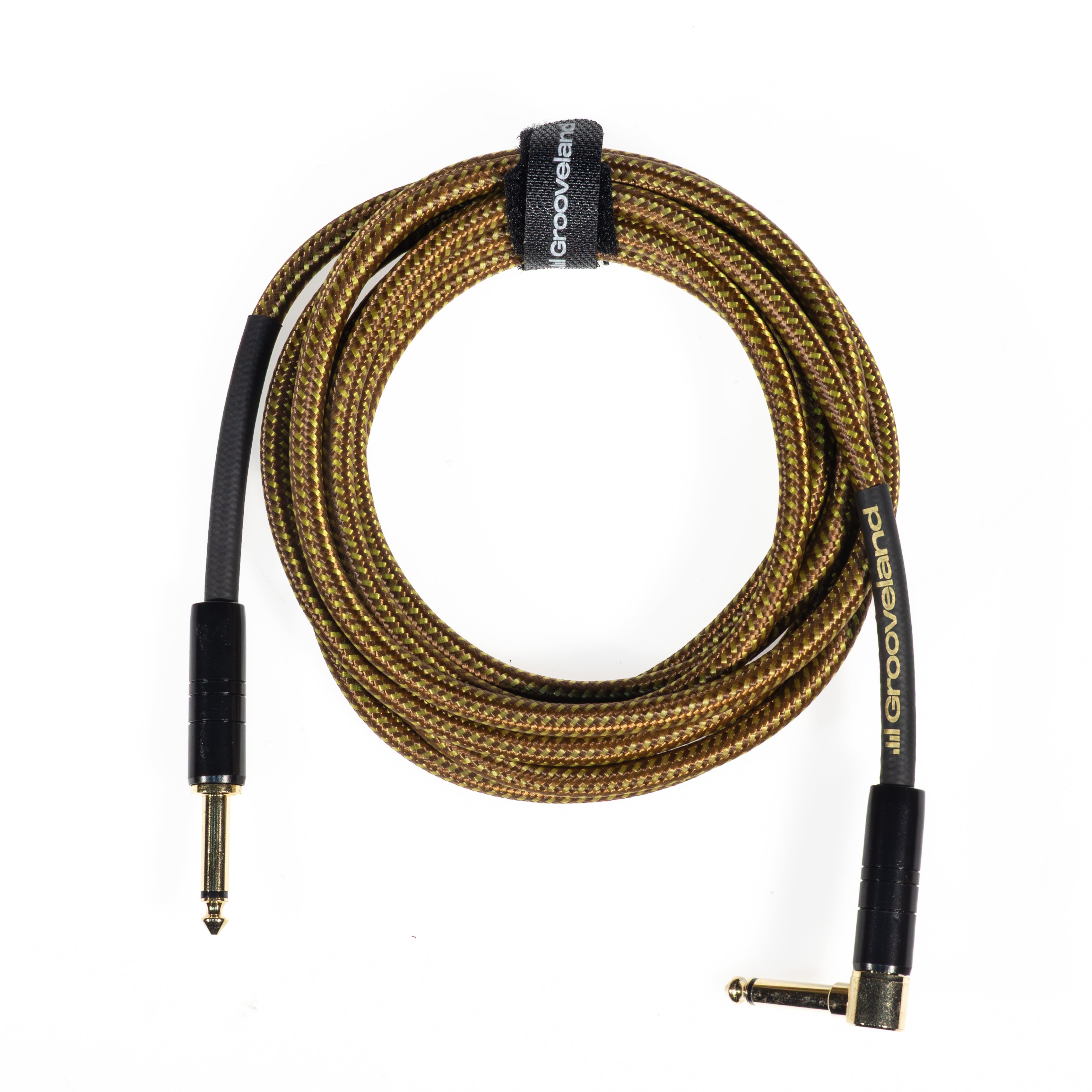 Grooveland Tweed Angle Guitar Cable (3m - Brown)
