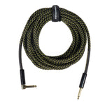 Grooveland Tweed Angle Guitar Cable (6m - Black)