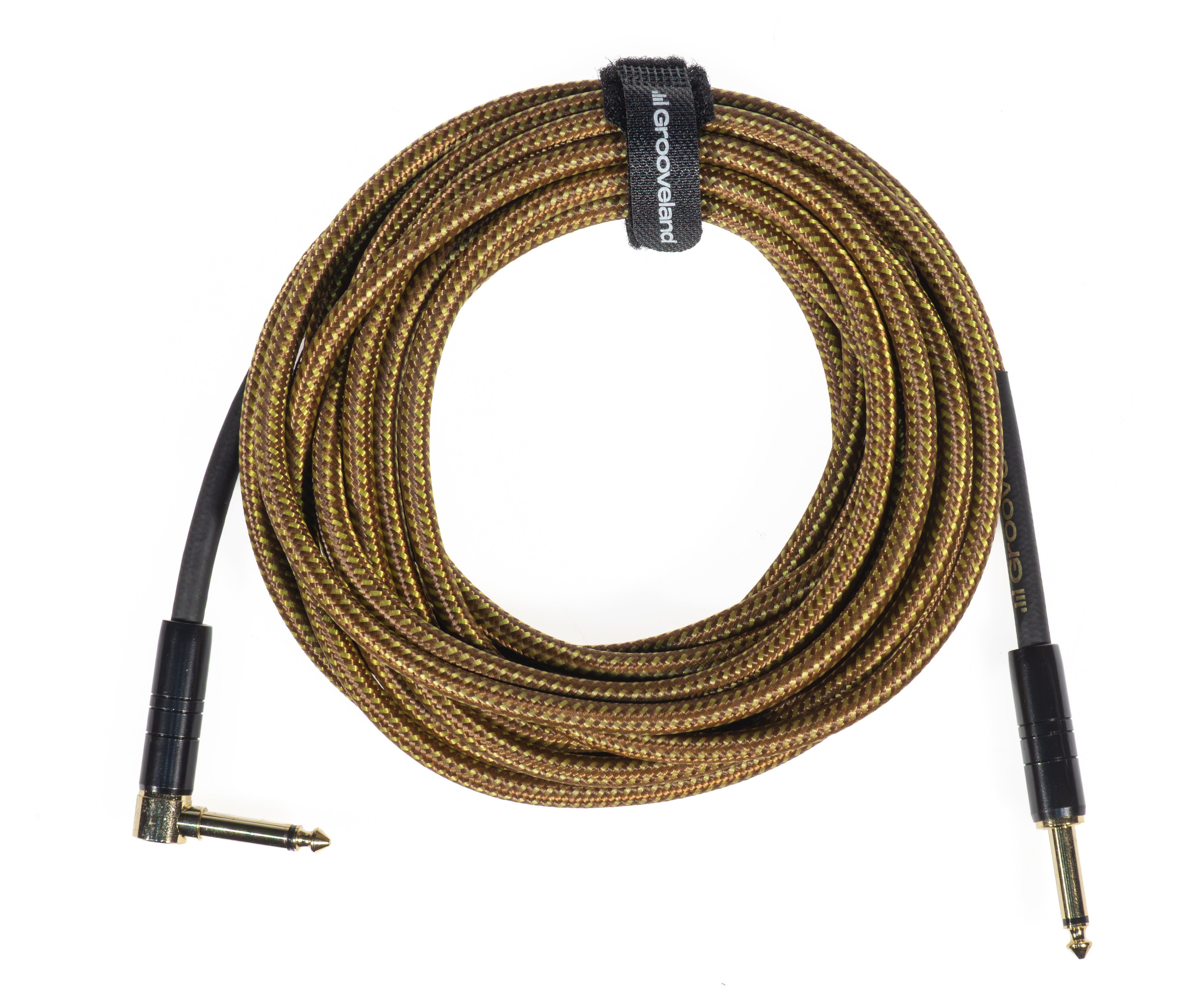 Grooveland Tweed Angle Guitar Cable (6m - Brown)
