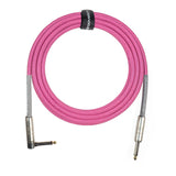 Grooveland Tweed Angle Guitar Cable (6m - Pink)