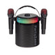 PartyZone Karaoke Set with 2 Microphones (Black)