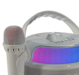 PartyZone Karaoke Set with 2 Microphones (White)