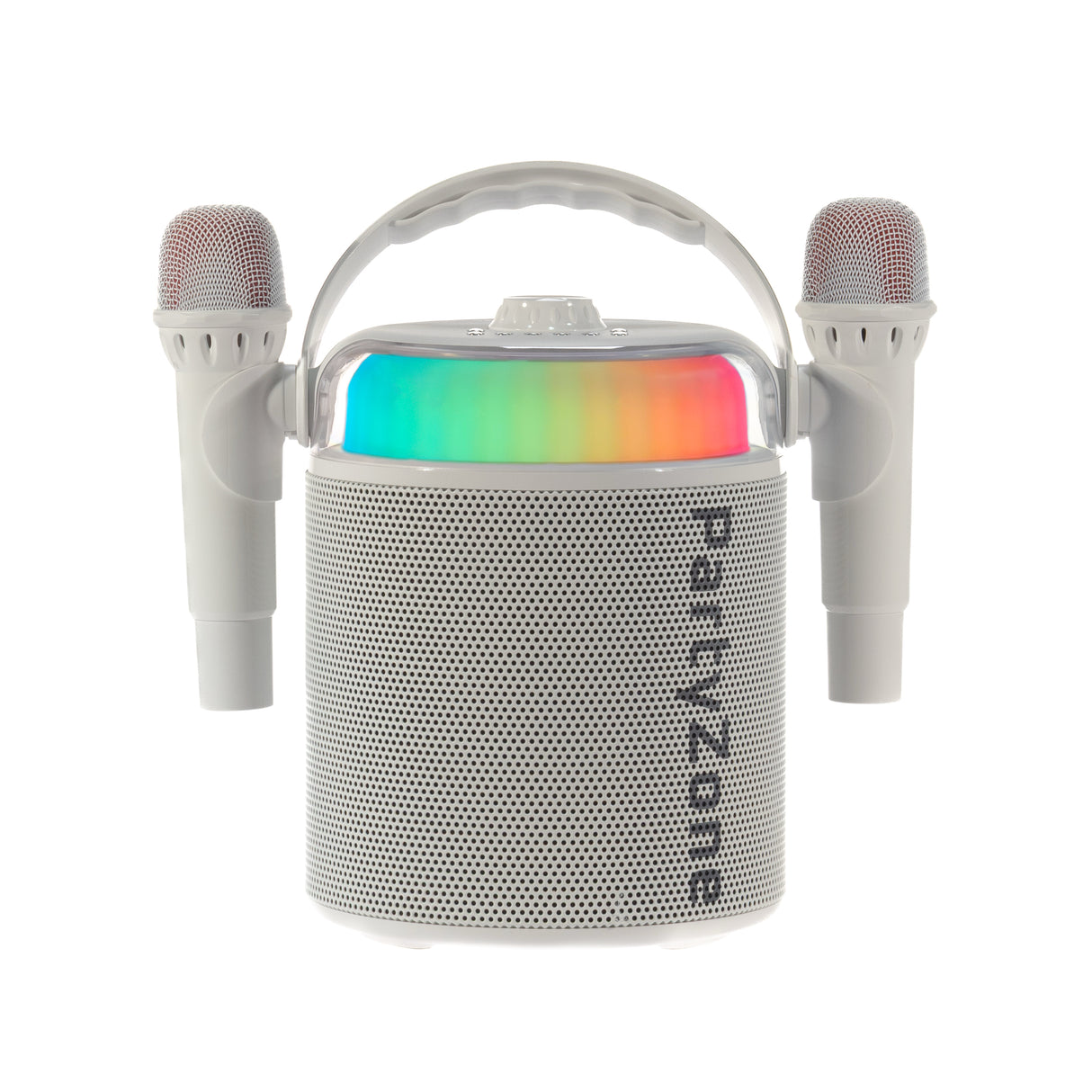 PartyZone Karaoke Set with 2 Microphones (White)