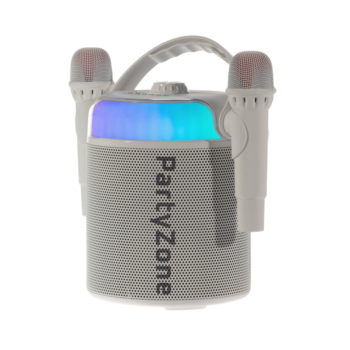 PartyZone Karaoke Set with 2 Microphones (White)