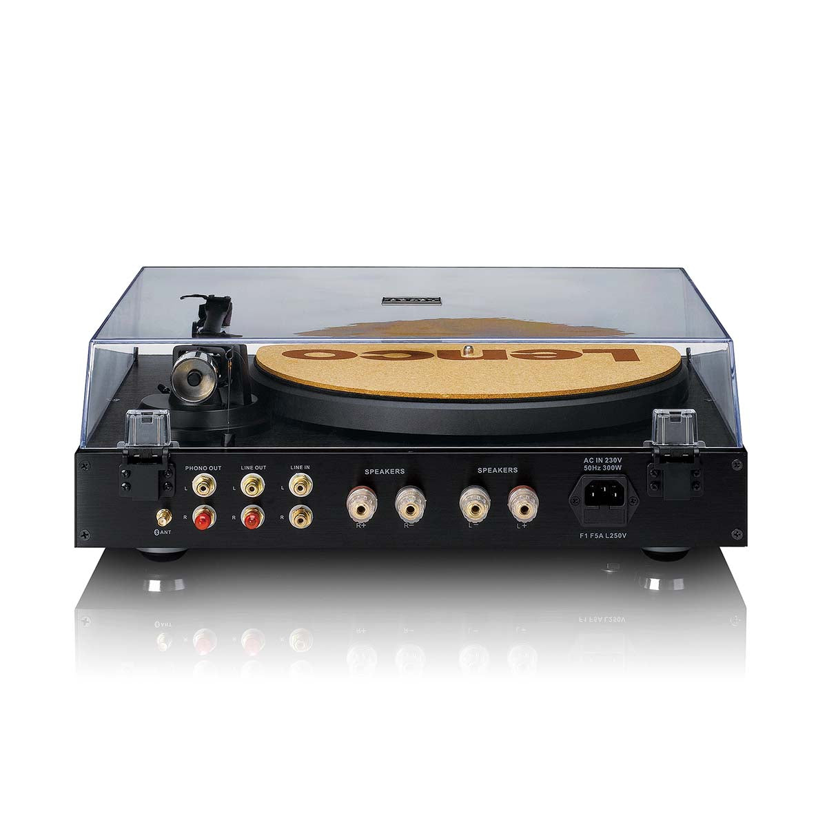 Lenco LS-700 Turntable with Speakers, Black (2x110W)