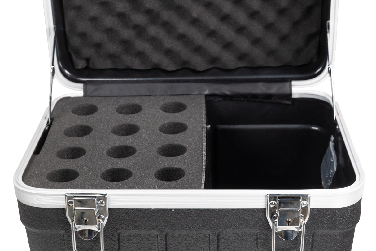 Microphone case for 12 microphones