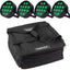 Marconi Polaris 12x12W RGBW Par Light 4 pcs. Bundle with bag