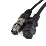 Perfex IEC & XLR multi cable (DMX, 3m)