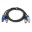 Perfex Powercon & XLR multicable (DMX, 1m)