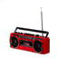 Studio 57 Cassette Player with FM & Bluetooth, Red