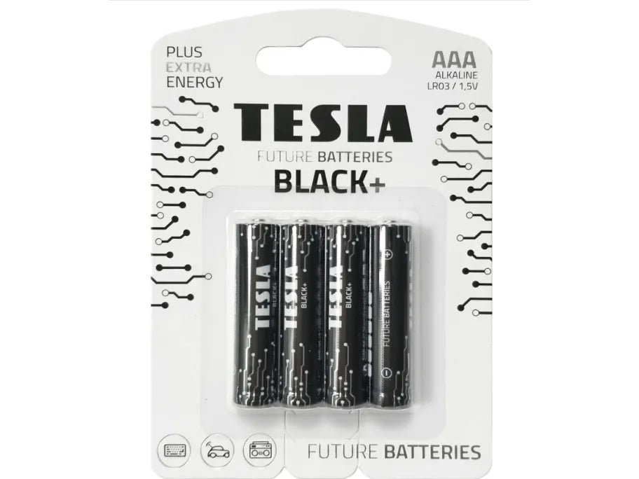 Tesla Black+ AAA Batteries (4 pcs)