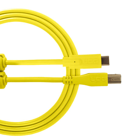 UDG Ultimate Audio Cable USB 2.0 C-B Jaune Droit 1,5m